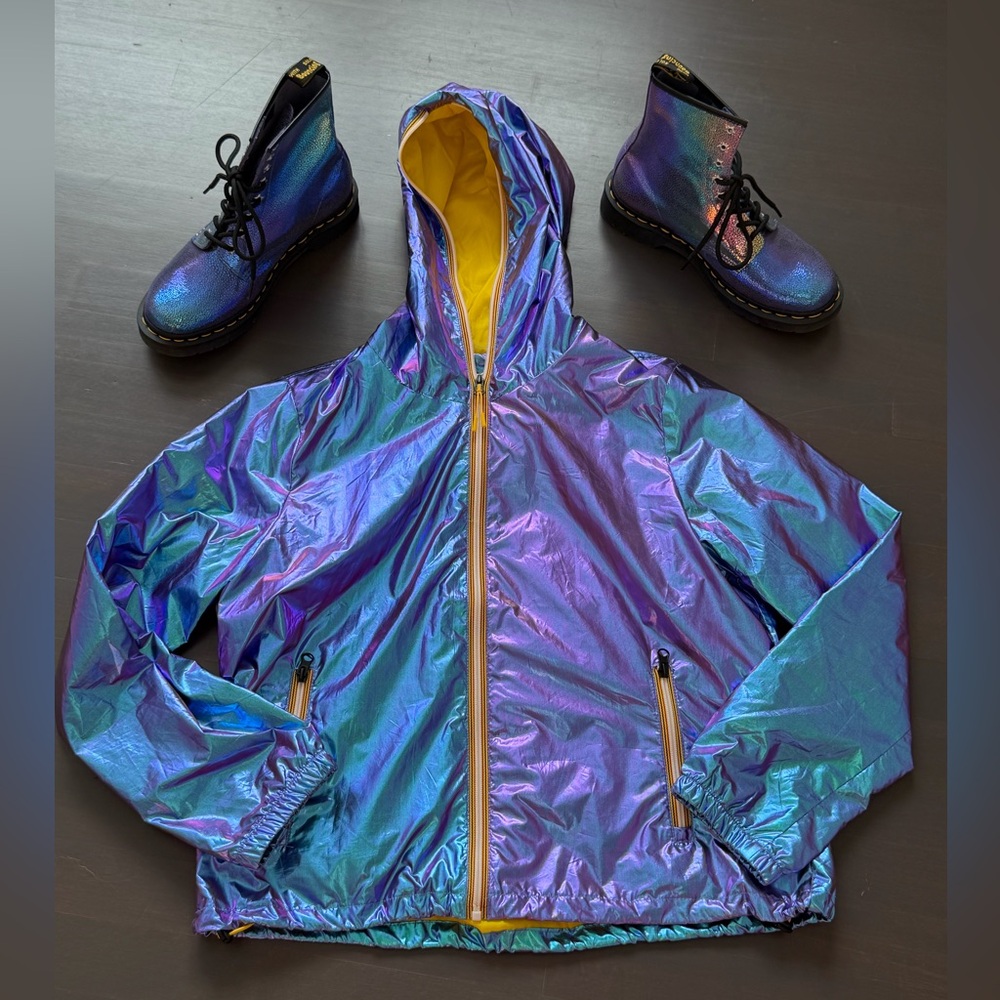 ASHLEY by 26 INTERNATIONAL Sunrise
Collection Iridescent Jacket Zip Up Medium - Picture 3 of 8